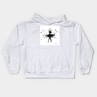 Ballerina Bird Kids Hoodie